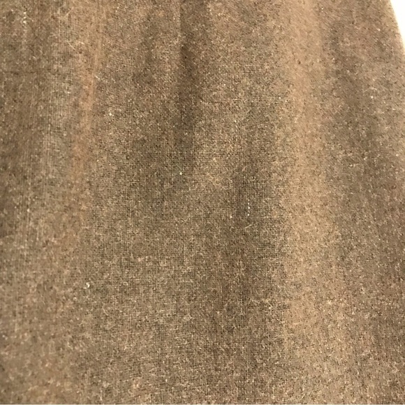 Vintage Fossil Brown Wool Blend Mini Skirt with Pockets Size 6 - Picture 12 of 15